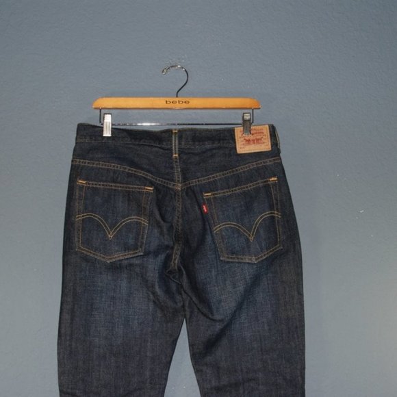 New LEVI'S 515 Indigo Denim Boot Cut Jeans sz 14 - Picture 6 of 8